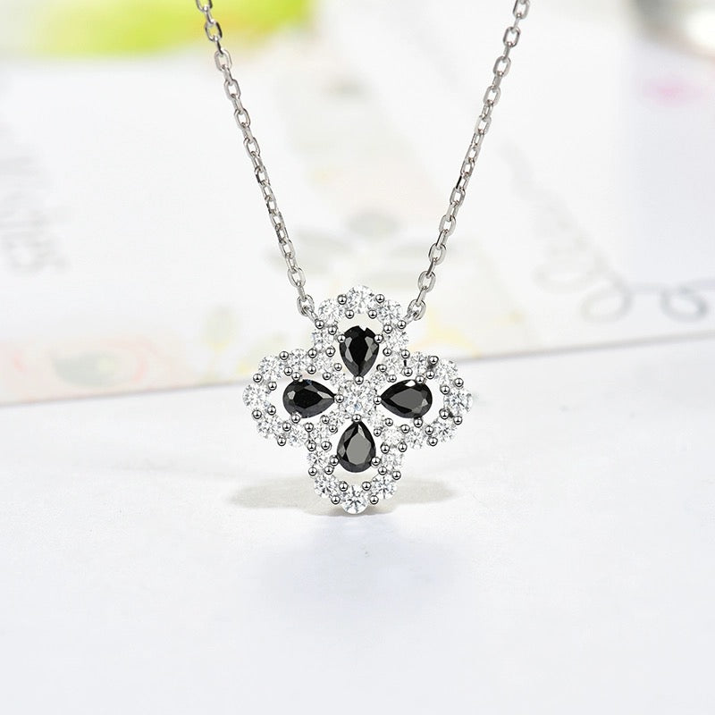 [Plus&Max]LOOP NECKLACE FULL MOTIF DIAMOND 16MM MULTIPLE COLORS