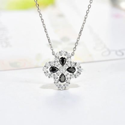 [Plus&Max]LOOP NECKLACE FULL MOTIF DIAMOND 16MM MULTIPLE COLORS