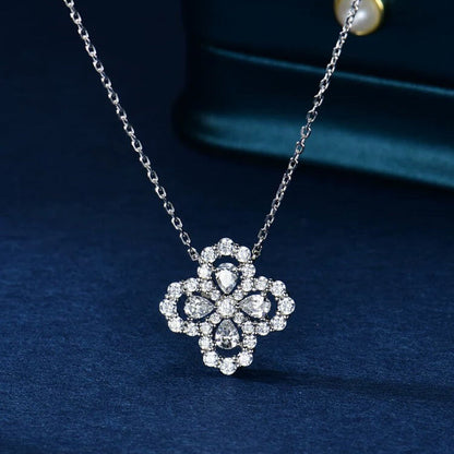 [Plus&Max]LOOP NECKLACE FULL MOTIF DIAMOND 16MM MULTIPLE COLORS