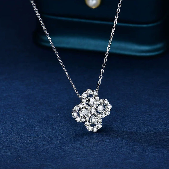 [Plus&Max]LOOP NECKLACE FULL MOTIF DIAMOND 16MM MULTIPLE COLORS