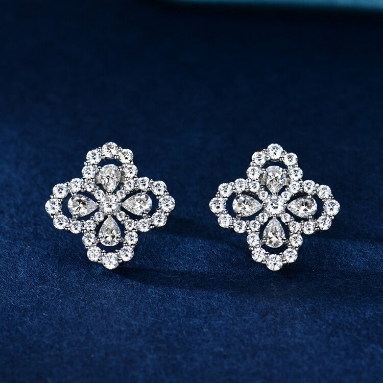 [Plus&Max]LOOP EARRINGS FULL MOTIF DIAMOND 16MM