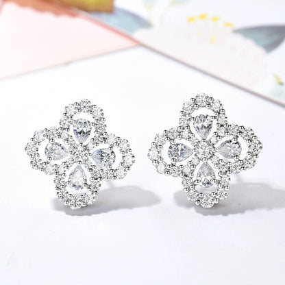 [Plus&Max]LOOP EARRINGS FULL MOTIF DIAMOND 16MM