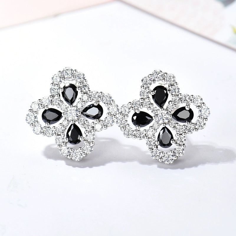 [Plus&Max]LOOP EARRINGS FULL MOTIF DIAMOND 16MM