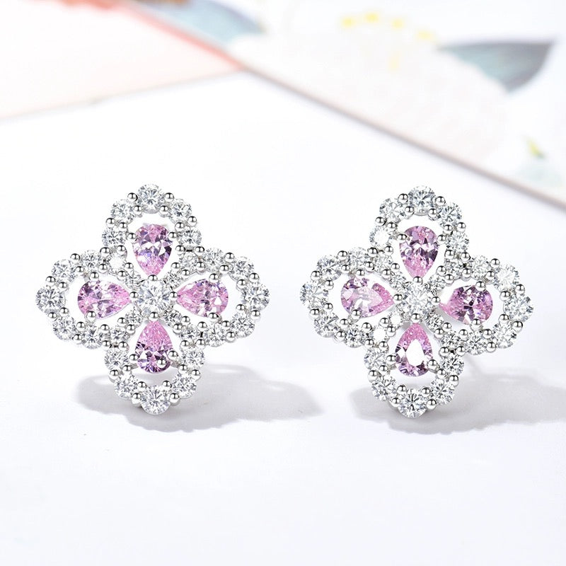 [Plus&Max]LOOP EARRINGS FULL MOTIF DIAMOND 16MM