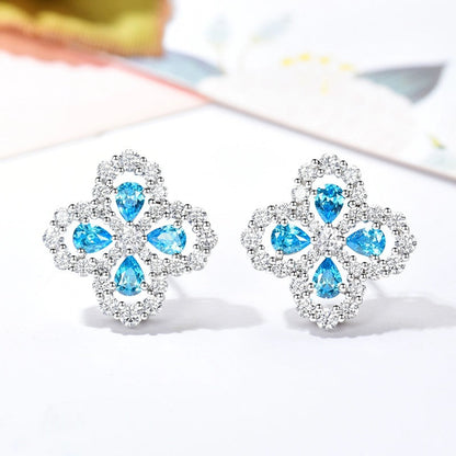 [Plus&Max]LOOP EARRINGS FULL MOTIF DIAMOND 16MM