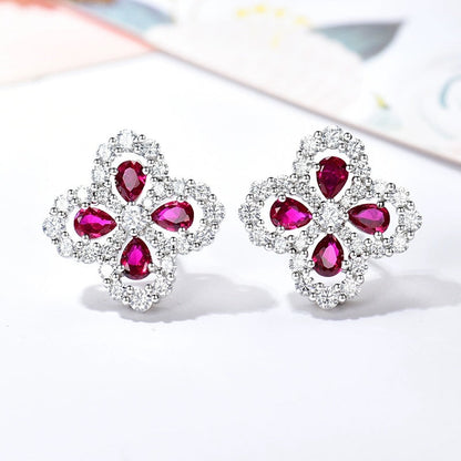 [Plus&Max]LOOP EARRINGS FULL MOTIF DIAMOND 16MM