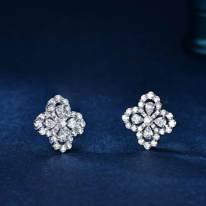 [Plus&Max]LOOP EARRINGS FULL MOTIF DIAMOND 16MM