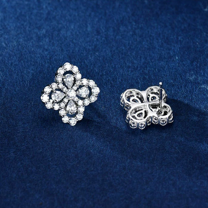 [Plus&Max]LOOP EARRINGS FULL MOTIF DIAMOND 16MM
