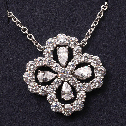 [Plus&Max]LOOP NECKLACE FULL MOTIF DIAMOND 16MM MULTIPLE COLORS