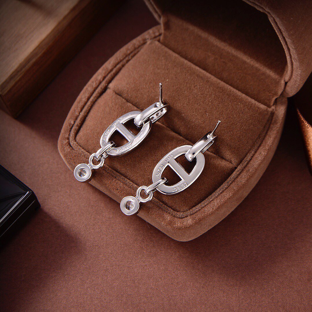 [Plus&Max]HM CHAINE DIAMOND EARRINGS