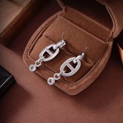 [Plus&Max]HM CHAINE DIAMOND EARRINGS