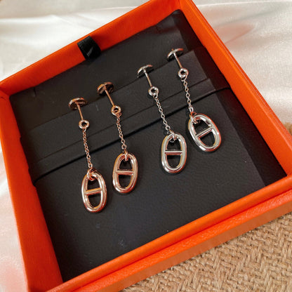 [Plus&Max]CHAINE TASSEL EARRINGS