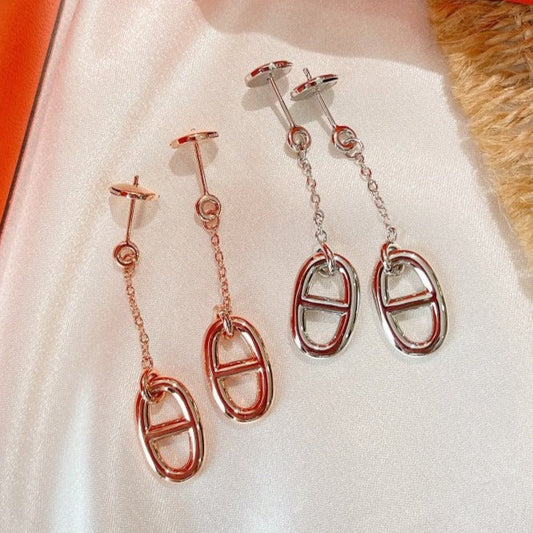 [Plus&Max]CHAINE TASSEL EARRINGS