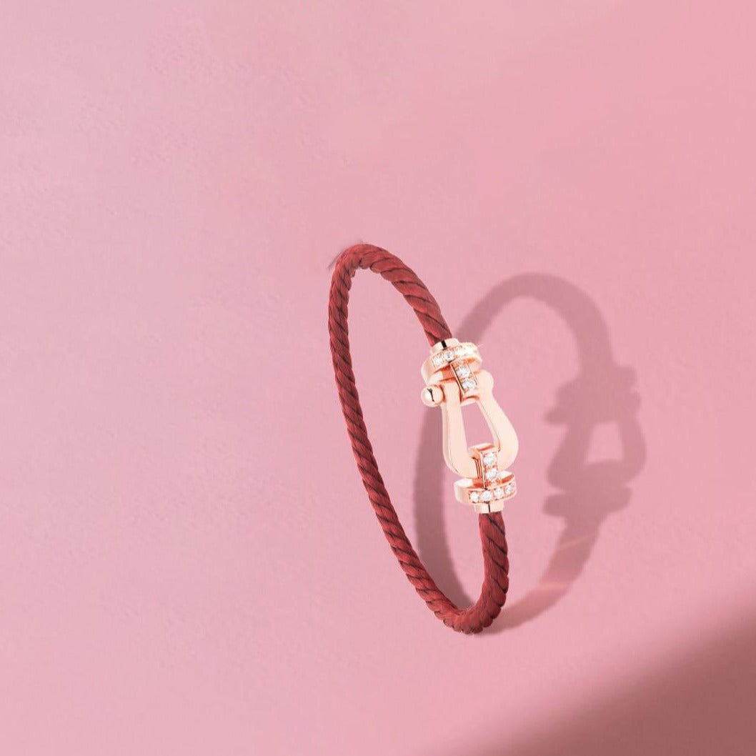 [Plus&Max]FORCE 10 HALF DIAMOND PINK GOLD RED CORDERI LARGE AND MEDIUM MODEL