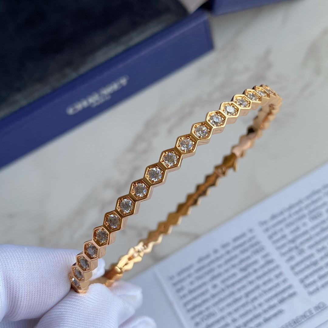 [Plus&Max]BEE LOVE GOLD BRACELET FULL DIAMOND