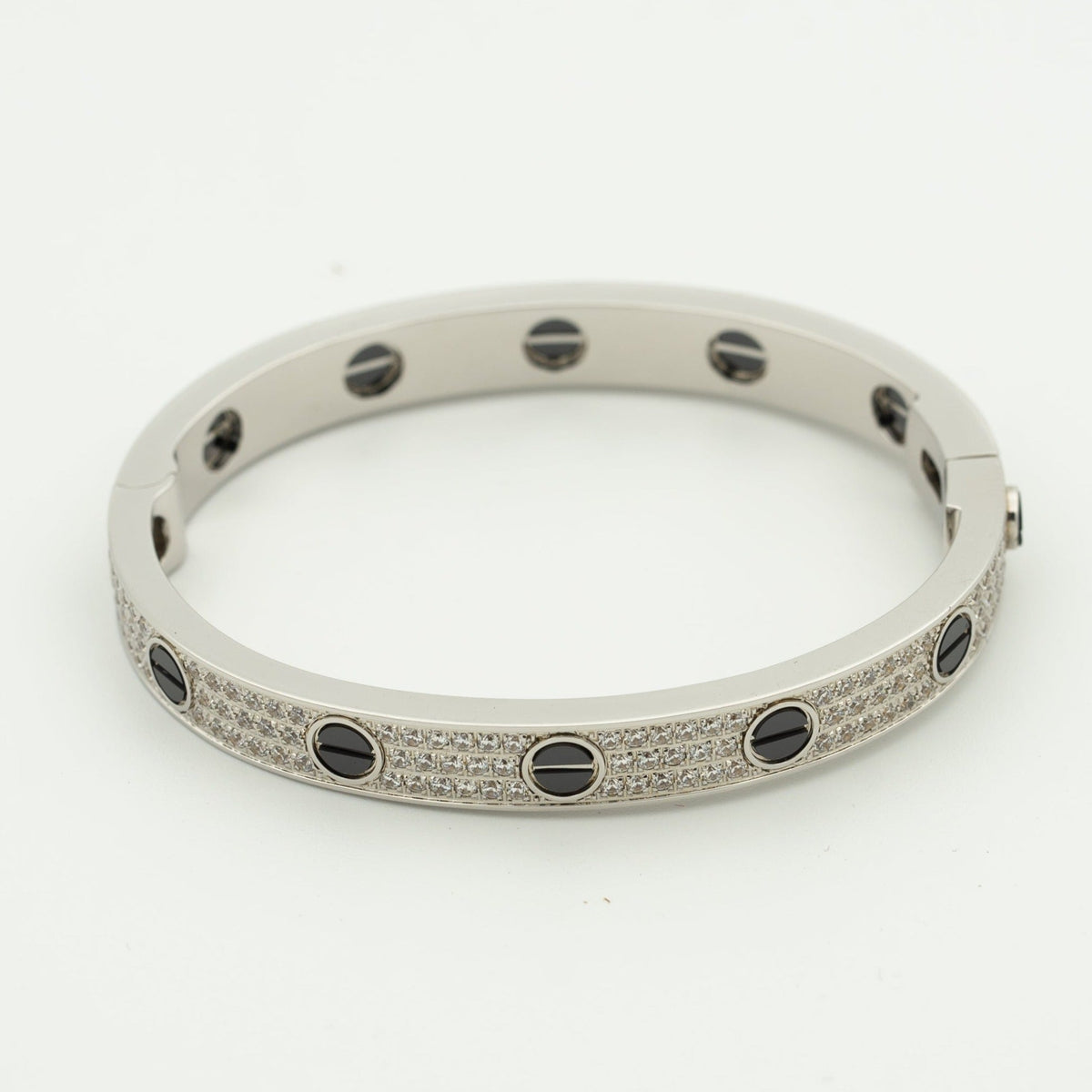 [Plus&Max]LOVE BRACELET 6.1MM DIAMOND-PAVED CERAMIC