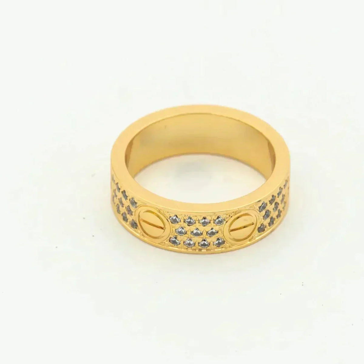 [Plus&Max]LOVE RING 5.5MM DIAMONDS PAVED