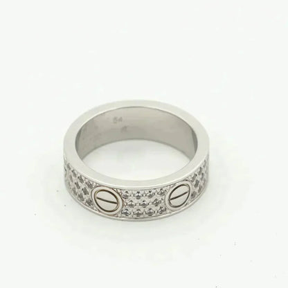 [Plus&Max]LOVE RING 5.5MM DIAMONDS PAVED