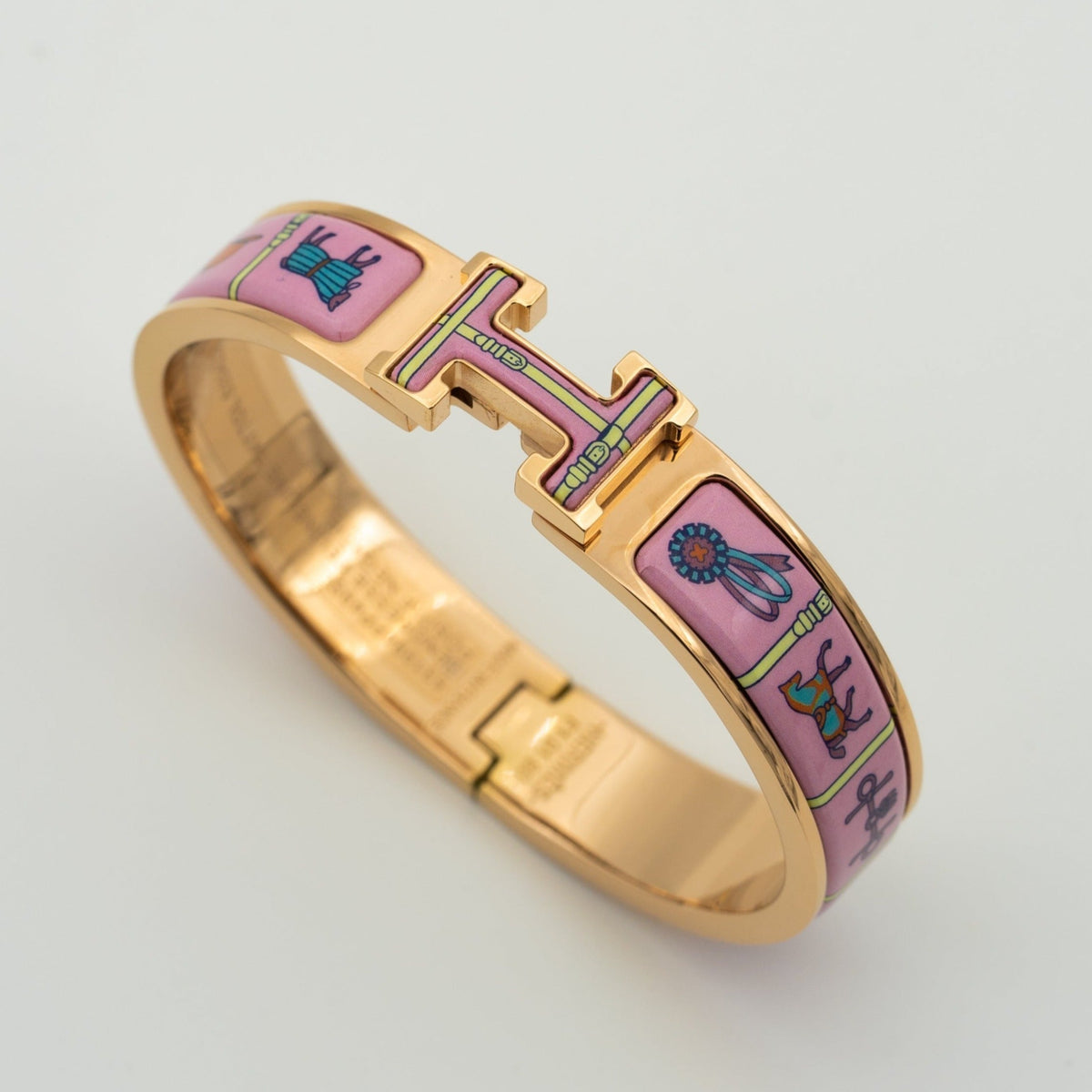 [Plus&Max]H PINK GOLD BRACELET PINK CERAMIC