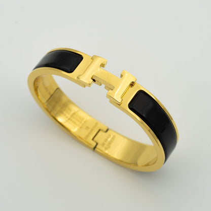 [Plus&Max]H BLACK BRACELET