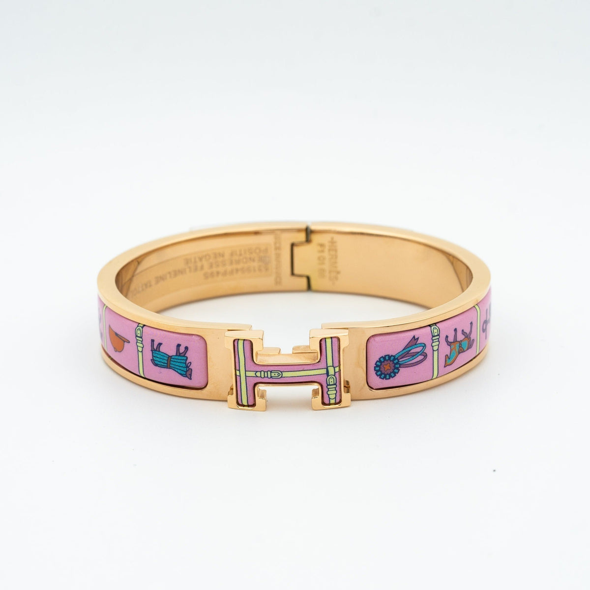 [Plus&Max]H PINK GOLD BRACELET PINK CERAMIC