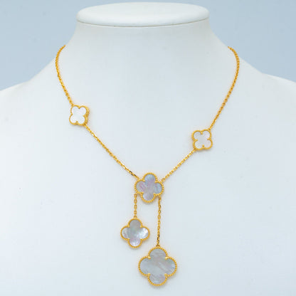[Plus&Max]CLOVER MOTHER OF PEARL NECKLACE 6 MOTIF
