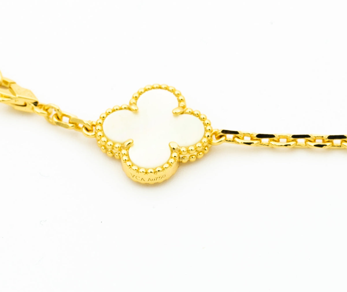 [Plus&Max]CLOVER BRACELET 5 MOTIFS ONYX MOP