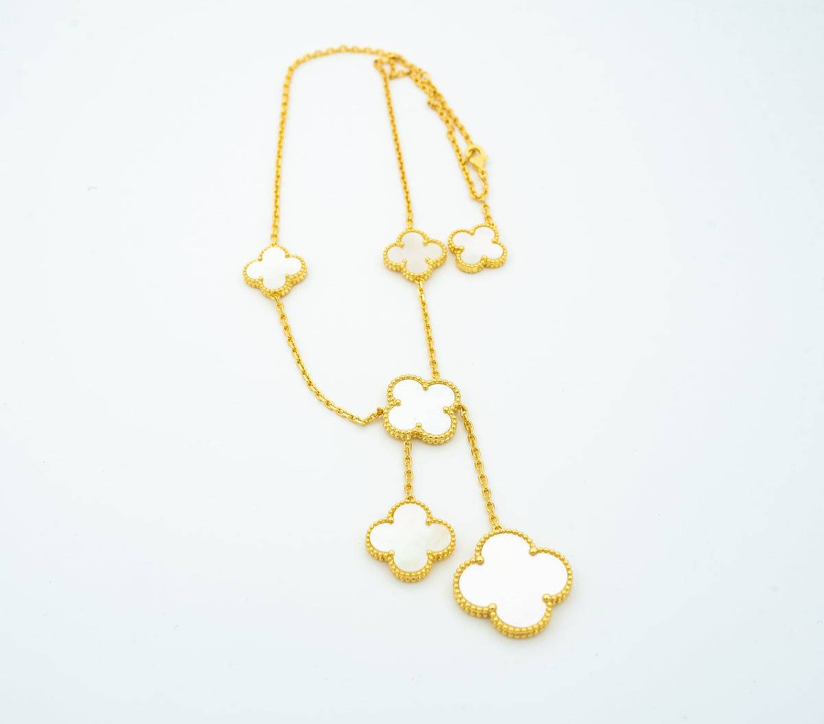 [Plus&Max]CLOVER MOTHER OF PEARL NECKLACE 6 MOTIF