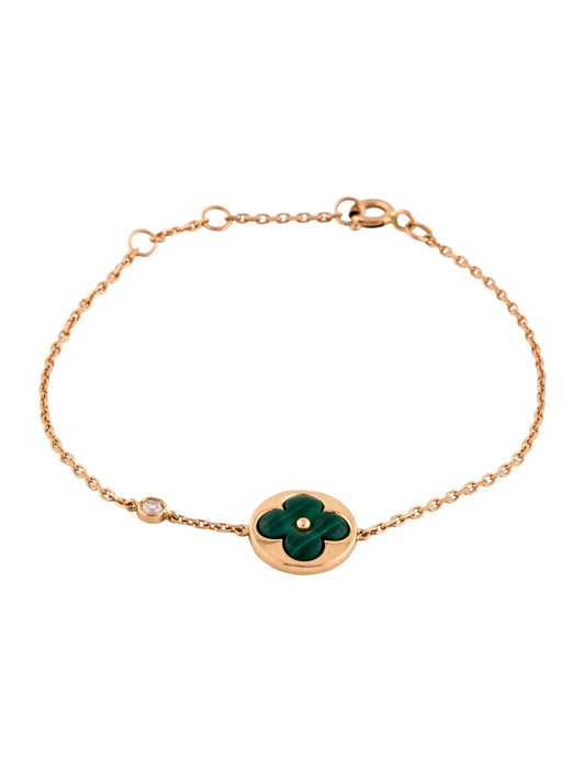 [Plus&Max]SUN MALACHITE 1 DIAMOND PINK GOLD BRACELET