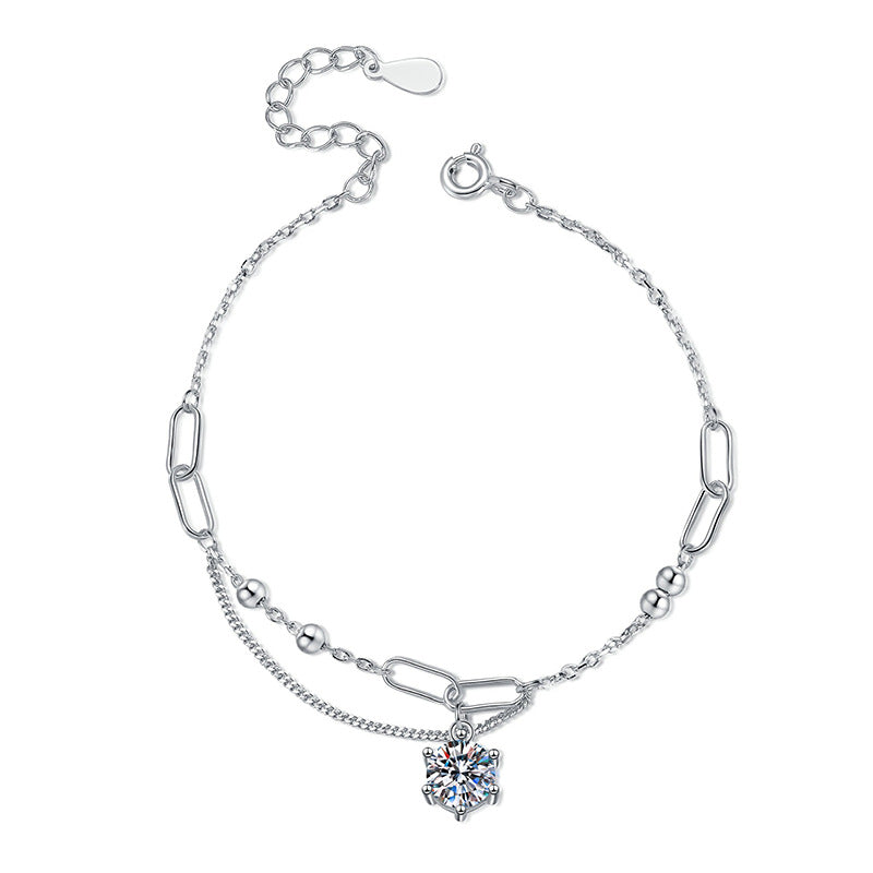 [Plus&Max]CLASSIC SOLITAIRE MOISSANITE BRACELET