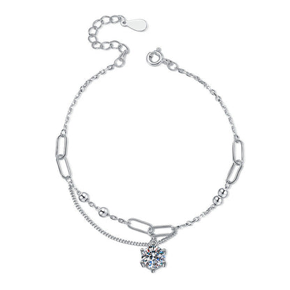 [Plus&Max]CLASSIC SOLITAIRE MOISSANITE BRACELET