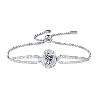[Plus&Max]"PIGEON'S EGG" TEARDROP MOISSANITE BRACELET