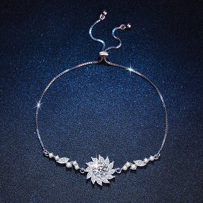[Plus&Max]RADIANT SUNFLOWER MOISSANITE BRACELET