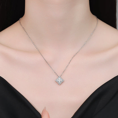 [Plus&Max]STAR-CLOVER MOISSANITE NECKLACE