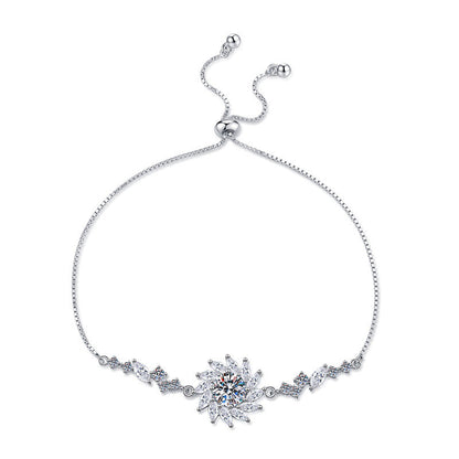 [Plus&Max]RADIANT SUNFLOWER MOISSANITE BRACELET