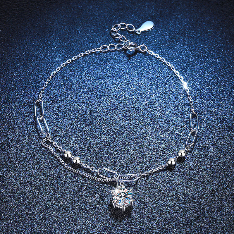[Plus&Max]CLASSIC SOLITAIRE MOISSANITE BRACELET