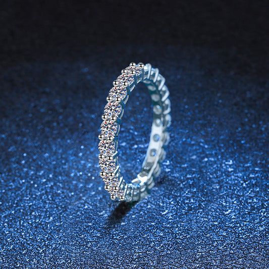 [Plus&Max]LUXURIOUS 2.2 CARAT FULL ETERNITY MOISSANITE RING