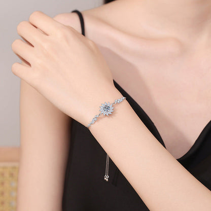[Plus&Max]RADIANT SUNFLOWER MOISSANITE BRACELET