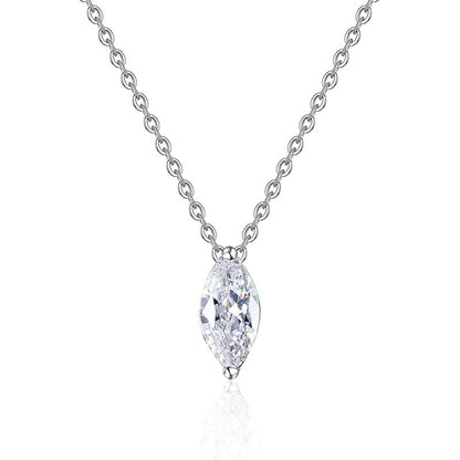 [Plus&Max]SOPHISTICATED MARQUISE-CUT MOISSANITE PENDANT NECKLACE