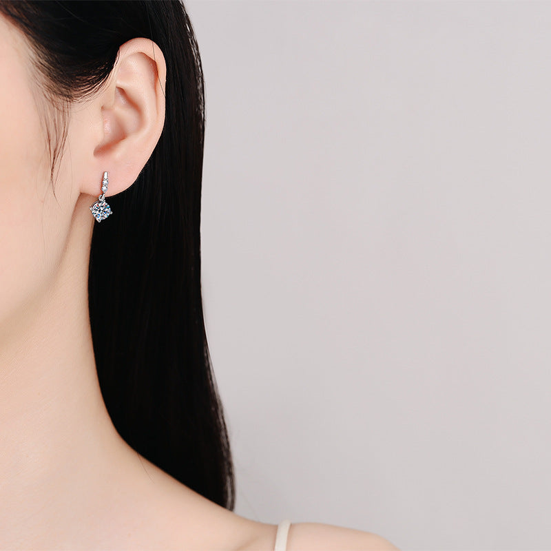 [Plus&Max]DYNAMIC TASSEL MOISSANITE DROP EARRINGS