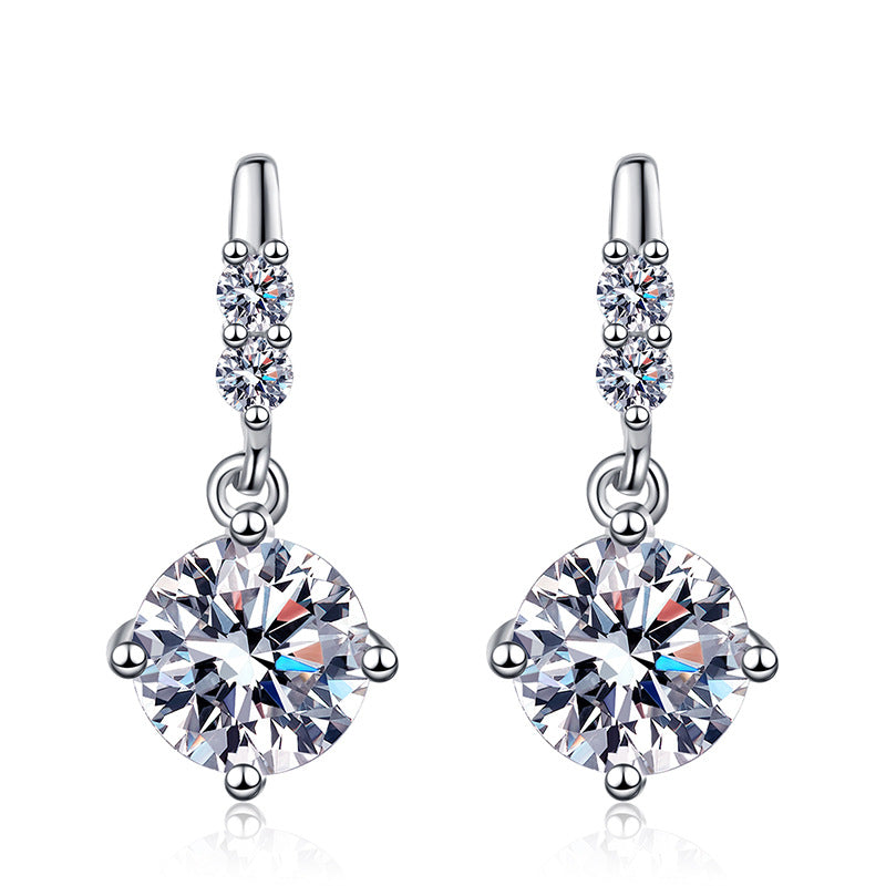 [Plus&Max]DYNAMIC TASSEL MOISSANITE DROP EARRINGS