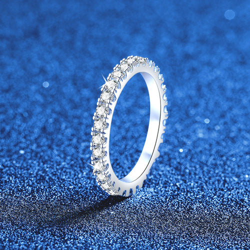 [Plus&Max]DAINTY 0.87CT FULL ETERNITY MOISSANITE RING