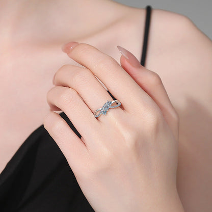 [Plus&Max]INTERTWINING LOVE MOISSANITE RING