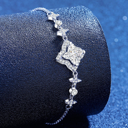 [Plus&Max]MARQUISE-CLOVER MOISSANITE BRACELET