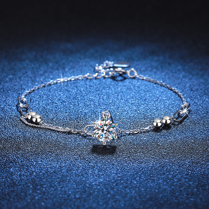 [Plus&Max]CLASSIC SOLITAIRE MOISSANITE BRACELET
