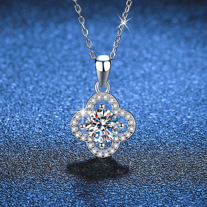 [Plus&Max]CLASSIC CLOVER MOISSANITE PENDANT NECKLACE