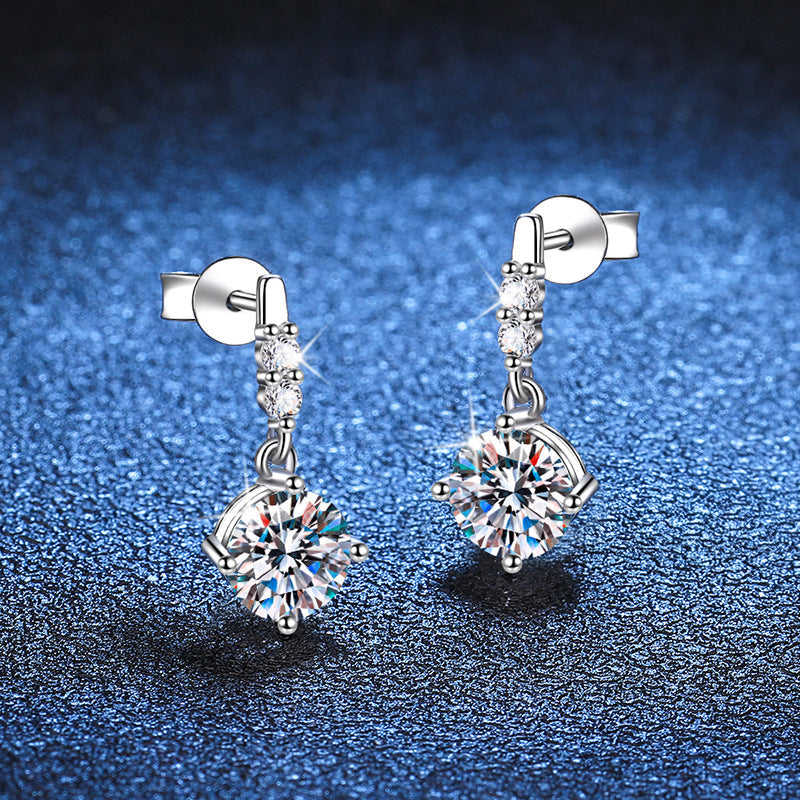 [Plus&Max]DYNAMIC TASSEL MOISSANITE DROP EARRINGS