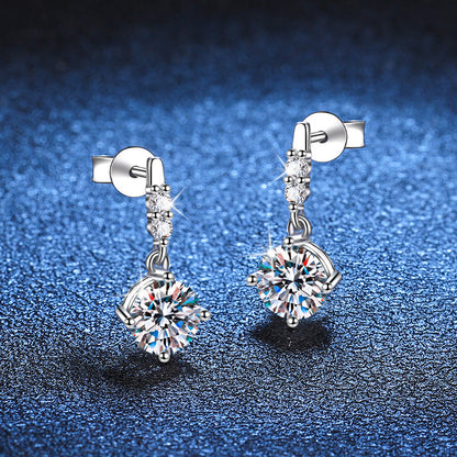 [Plus&Max]DYNAMIC TASSEL MOISSANITE DROP EARRINGS