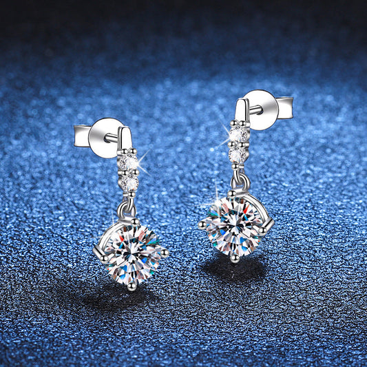 [Plus&Max]DYNAMIC TASSEL MOISSANITE DROP EARRINGS