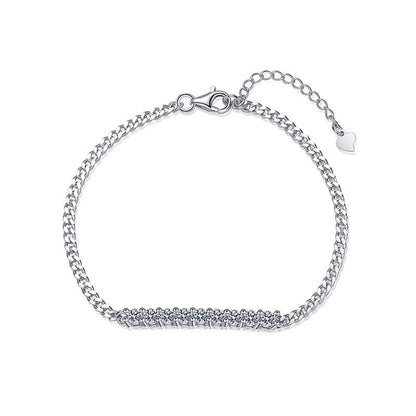 [Plus&Max]SMILING CURVE MOISSANITE BRACELET